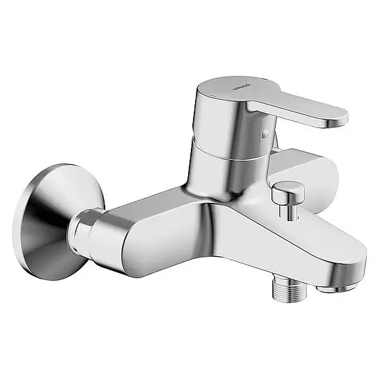 Neue Ware Aufputz-Wannenmischer Hansa Hansaprimo, Ausladung 155 mm, chrom - 49442103
