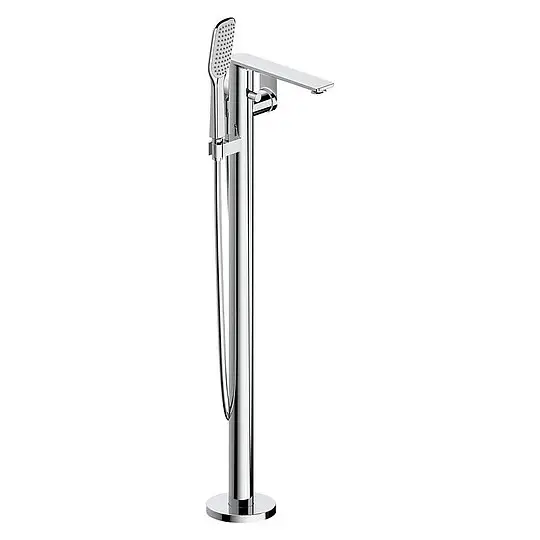 Günstig Wannenmischer-Set Nomoro bodenstehend mit Handbrause, Ausladung 219 mm, chrom - 93 236 21