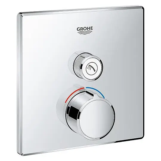Geprüft Unterputz-Mischer Grohe SmartControl mit 1 Absperrventil, chrom - 29147000