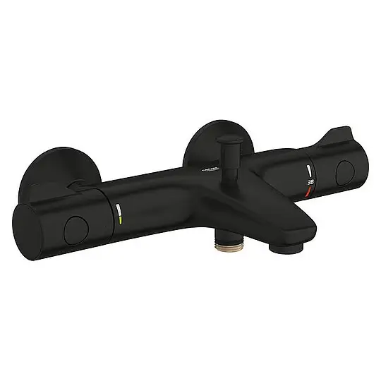 Aufputz-Wannenthermostat Grohe Grohterm 800, Ausladung 168 mm, matte black - 1022032430 Kostenloser Rückversand