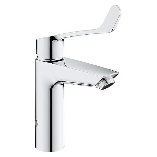 Waschtisch-Einhebelmischer Grohe Eurosmart M-Size, mit thermischem Verbrühschutz, langer Hebel, chrom - 23985003 Schneller Versand