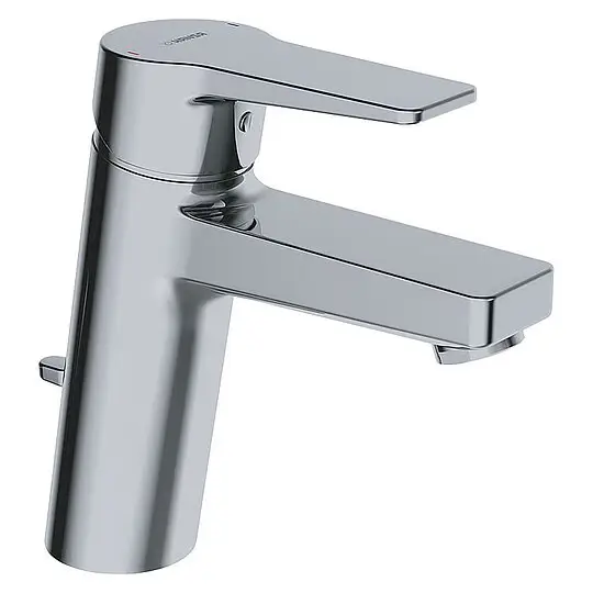 Waschtischmischer Hansa Hansatwist XL, Ausladung 113 mm, mit Zugstange, chrom - 09012283 Jetzt Bestellen