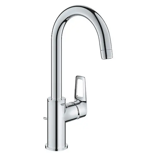 Waschtischmischer Grohe Bauloop L-Size, Ausladung 140 mm, mit Zugstange, chrom - 23763001 Preis Gesenkt