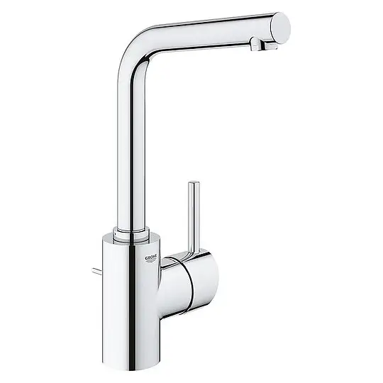 Waschtischmischer Grohe Concetto L-Size, L-Auslauf, Ausladung 143 mm, mit Zugstange, chrom - 23739002 Must-Have