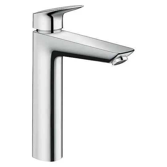 Waschtischmischer Hansgrohe 190 Logis, Ausladung 166 mm, mit Zugstange, chrom - 71090000 Sonderaktion