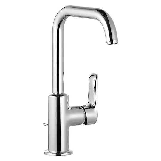 Waschtischmischer KLUDI PURE & SOLID, seitliche Betätigung, schwenkbar mit Zugstange, chrom - 340250575 Nur Für Kurze Zeit