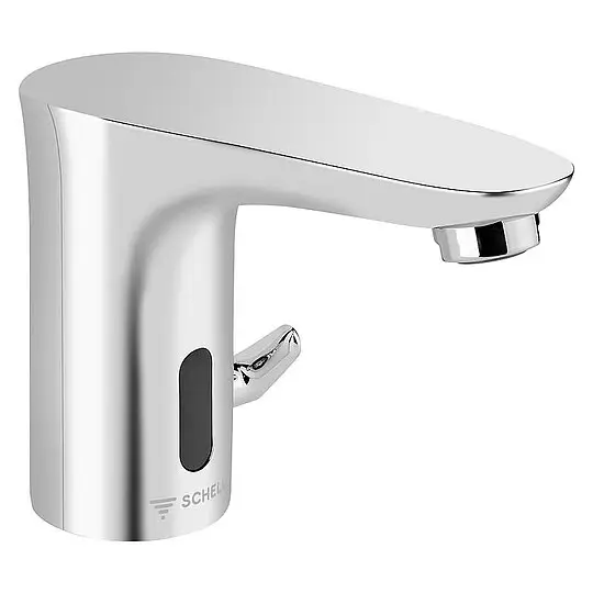 Kostenloser Rückversand Waschtischmischer Schell MODUS E HD-M, Ausladung 120 mm, IR-Sensor, Batteriebetrieb, chrom - 021740699