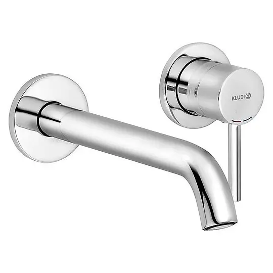 Wand-Waschtischarmatur Kludi Bozz, Ausladung 180 mm, chrom - 382440576 Kostenloser Versand