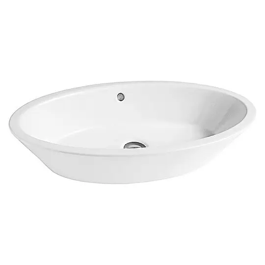 Knallerangebot Aufsatz-Waschtisch HAPPY HOUR 700 x 140 x 400 mm, Keramik, weiß - 93 943 99