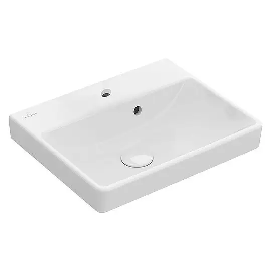 Handwaschbecken Villeroy & Boch Avento 450 x 155 x 370 mm, mit Überlauf, weiß - 73584501 Kostenloser Versand