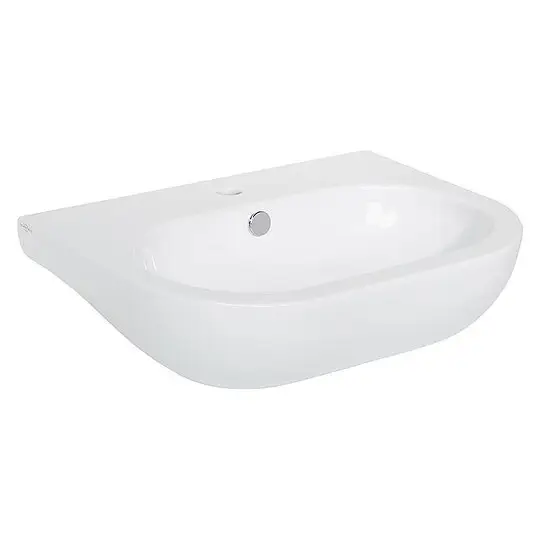 Knallerangebot Waschtisch NUVOLA 600 x 170 x 450 mm, Keramik, weiß - 93 706 68