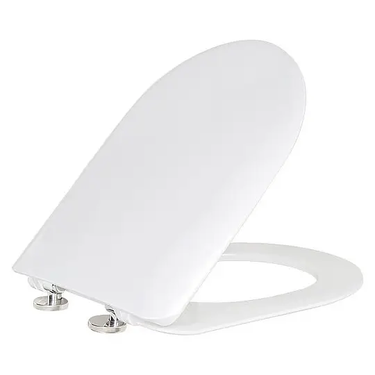 Begrenztes Angebot WC-Sitz Laniara aus Duroplast, Edelstahlscharniere, weiß - 93 236 44