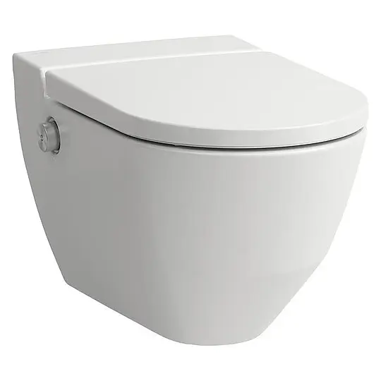 Dusch-WC Laufen Navia 370 x 380 x 580 mm, spülrandlos LCC, weiß - H8206014000001 Preisreduziert