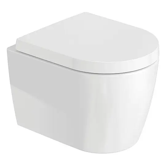 Echt Wand-Tiefspül-WC Duravit ME by Starck Compact 370 x 350 x 480 mm, spülrandlos - 2530090000