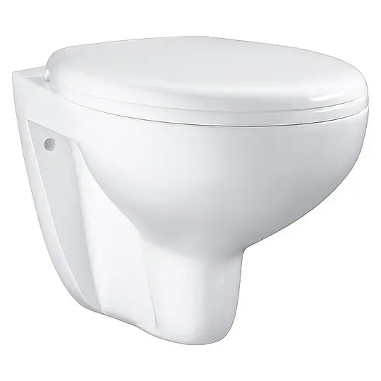 Ausverkauf Wand-Tiefspül-WC Grohe Bau 368 x 363 x 531 mm, spülrandlos, Keramik, weiß - 39427000