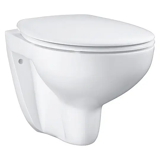 Combi-Pack Grohe Bau Wand-Tiefspül-WC, spülrandlos, Keramik & WC-Sitz Softclose, alpinweiß - 39351000 Solange Der Vorrat Reicht