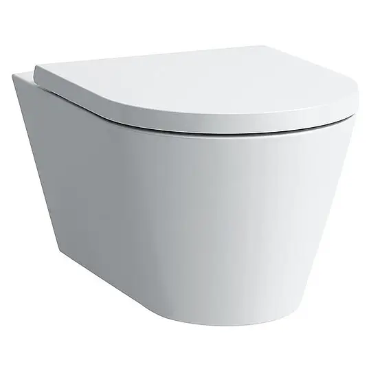 Combi-Pack Laufen Kartell Wand-Tiefspül-WC, spülrandlos & WC-Sitz Softclose, weiß - H8663300000001 Kostenloser Rückversand