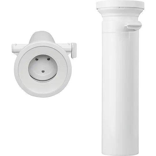 Bestpreis PP-WC-Anschlussstutzen gerade DN 100, verriegelbarer abu rat blocker - 400 mm lang