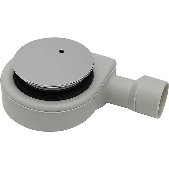 Combia Siphon für Duschwanne, Abdeckung chrom - Ø 90 mm x Höhe 58 mm Schneller Versand