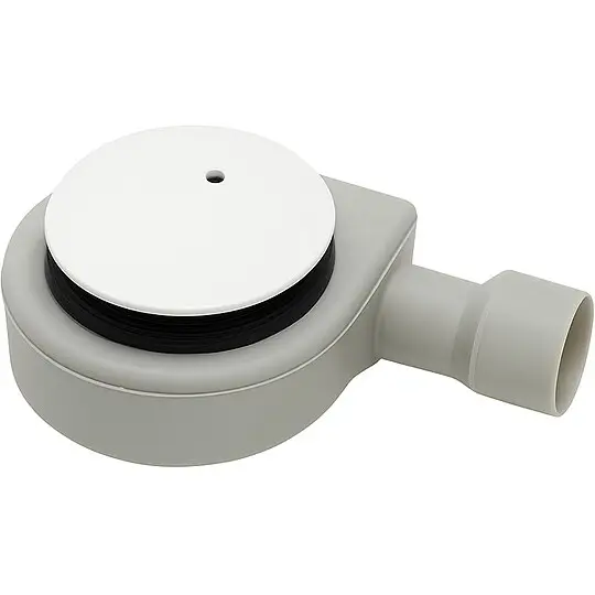 Combia Siphon für Duschwanne, Abdeckung weiß - Ø 90 mm x Höhe 58 mm Kracherpreis