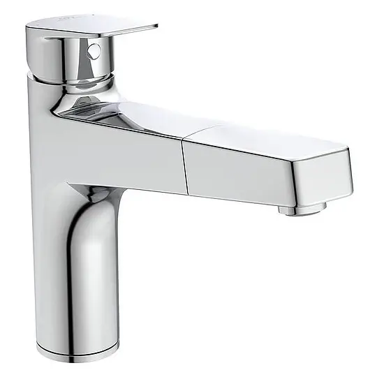 Kostenloser Versand Spültischmischer Ideal Standard Ceraplan, Ausladung 210 mm mit 1-Funktions-Geschirrbrause, chrom - BD331AA