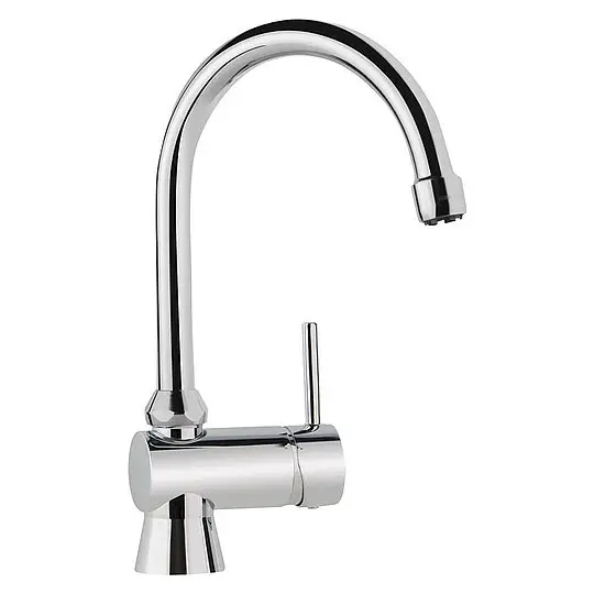 Spültischmischer KWC Kuri Basic Schwenkauslauf, Ausladung 190 mm, chrom - 119.65 Z 001 C Direkt Vom Hersteller
