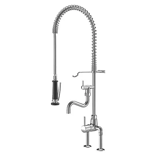 Einhebel-Spültischmischer KWC Gastro mit Geschirrwaschbrause, chrom - 24.503.114.000 Sonderangebot