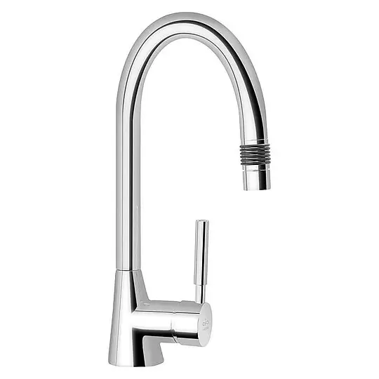 Saisonangebot Spültischmischer Heinrich Schulte Vivana mit herausziehbarem Auslauf, Ausladung 175 mm, chrom - Z062803-00010