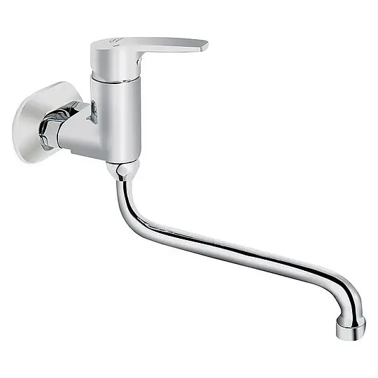 Wand-Spültischmischer Heinrich Schulte Alpha 350 Schwenkauslauf, Ausladung 250 mm, chrom - Z056870-00010 Top-Seller