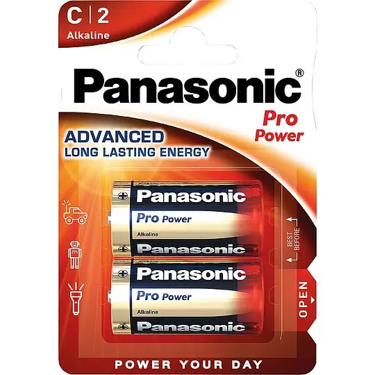 Kostenfreie Lieferung Batterie Panasonic PRO Power LR14 Baby C- 2 Stk - 1,5V