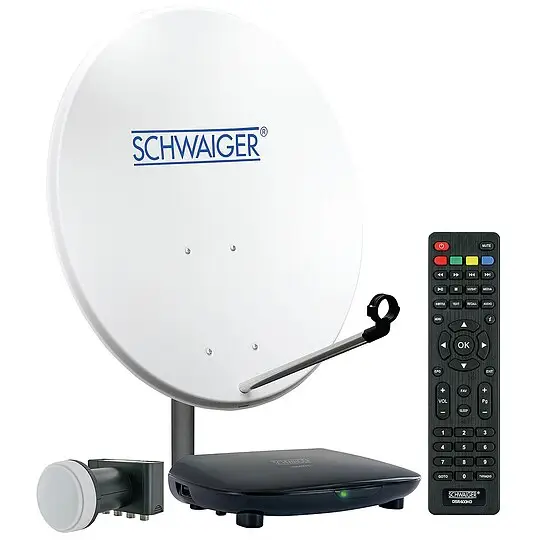 Satelittenanlagen-Komplettpaket - HDTV für bis zu 4 Teilnehmer Preisknaller