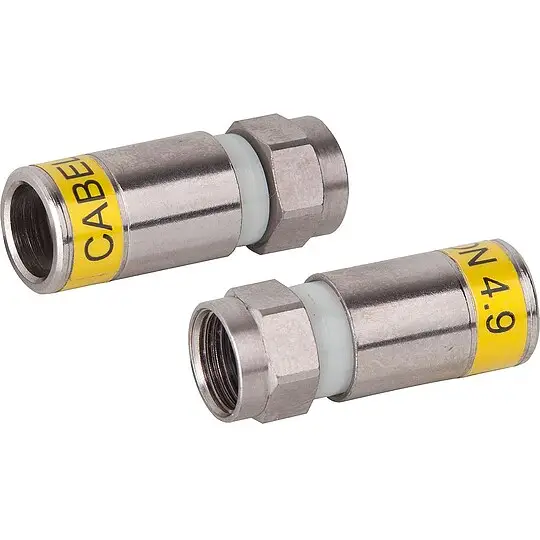 F-Kompressionsstecker 4.9 - 100 Stk Versand Am Gleichen Tag