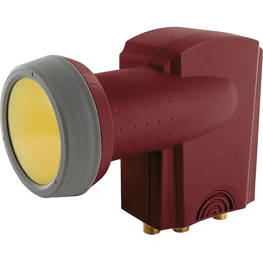 Neu Digitales Quattro-LNB rauscharmer Signalumsetzer Ziegelrot 40 mm - Sun Protect