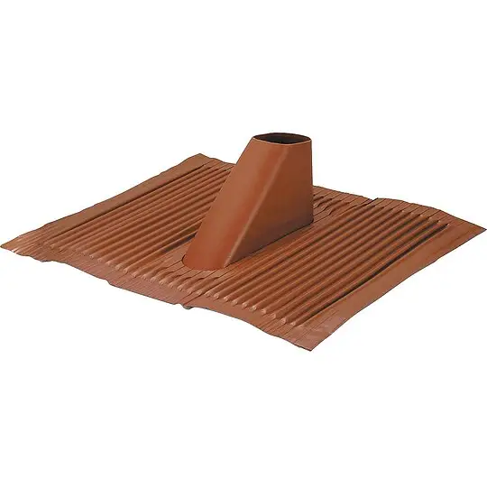 Aluminiumdachhaube Ziegelrot - 45 x 14 x 40 mm Neue Kollektion