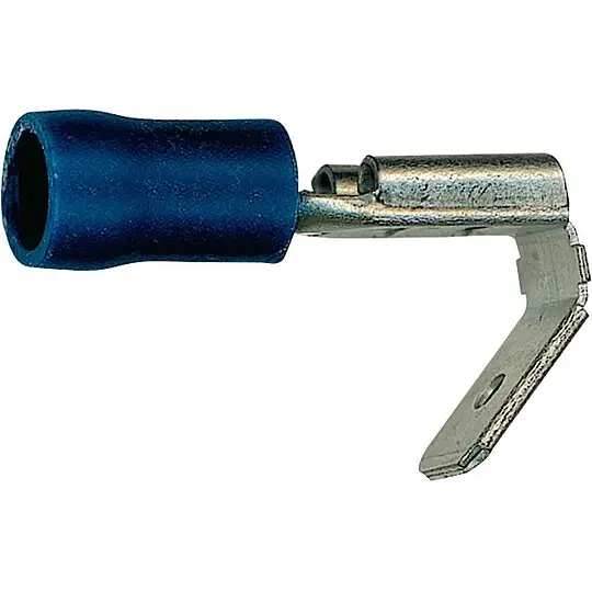 Flachsteckhülse mit Abzweigung halbisoliert 100 Stück, Farbe blau, 2,5 mm², 6,3 x 0,8 mm Angebot