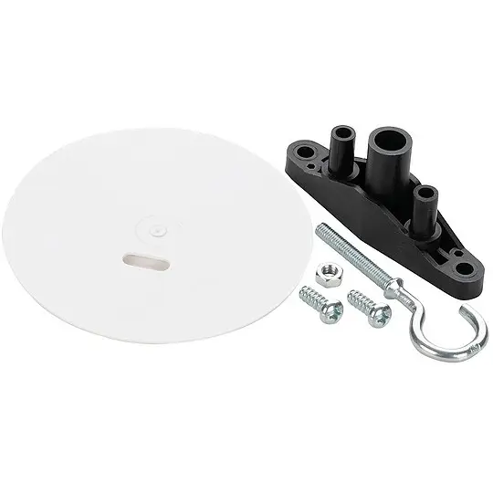 Echt Deckel mit Halterung und Deckenhaken für Betondeckendose Ø 70 mm - Tiefe 60 mm