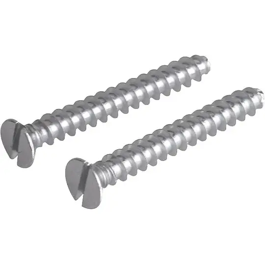 Geräteschrauben Schlitz 100 Stück, für gängige Gerätedosen, Ø 3,2 mm - Länge 15 mm Markenware