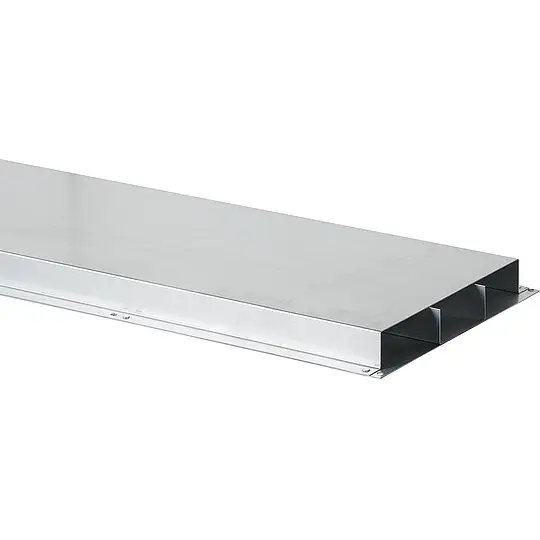 Kracherpreis Unterflurkanal verzinkt, 3-zügig - 48 x 250 x 2000 mm