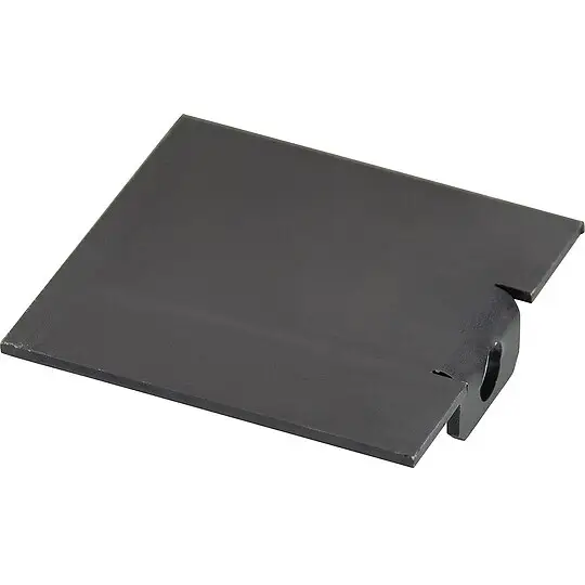 Markenware Einbauplatine Datentechnik Unterflur, Blinddeckel schwarz