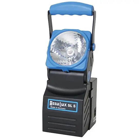ACCULUX SL 5 Halogen-Leuchte Einzeln, blau/schwarz - 47 lm Schneller Versand