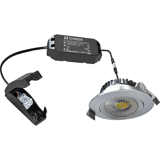 Versand Am Gleichen Tag LED's light LED Einbaustrahler 6W, 800K - 2700K, 530lm - dimmbar - Nickel - 82 x 25 mm