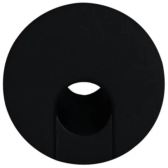 LED-Wandeinbauleuchte für Gerätedosen, rund, schwarz - 75 x 48 mm Sichere Zahlung