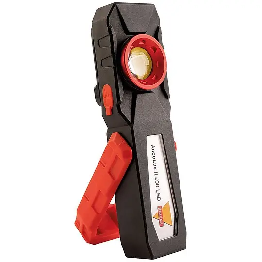 ACCULUX IL 500 LED Leuchte, schwarz/rot - 110 lm Preisknaller