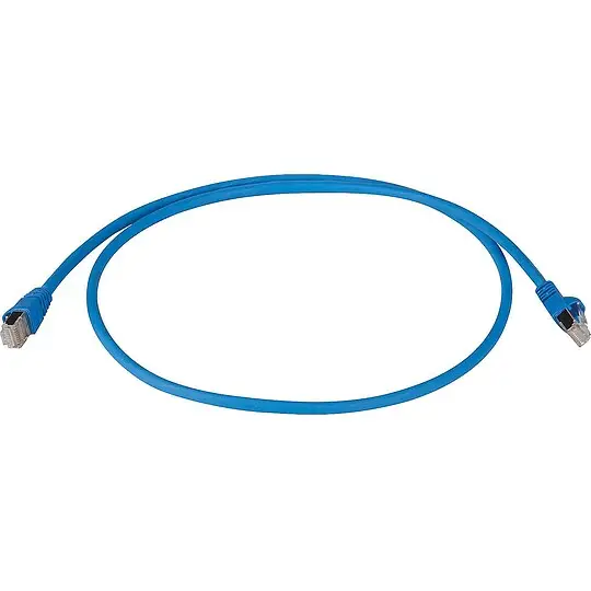 Patchkabel Cat.6A MP8 FS 500 LSZH - 10,0 m, blau Schneller Versand