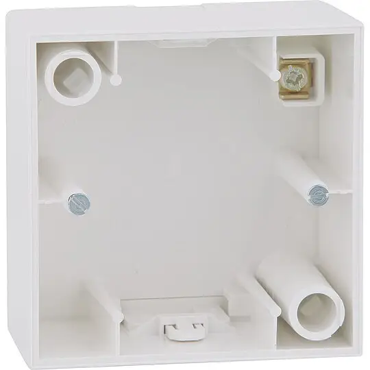 Angebot Aufputz-Gehäuse Berker 1fach S.1 polarweiß, glänzend - 76 x 83 x 42 mm
