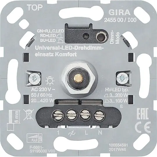 Bestseller Universal-LED-Drehdimmereinsatz System 3000
