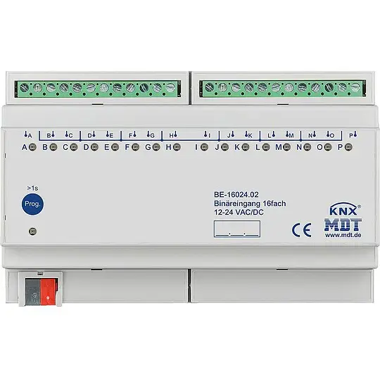 Wochenendangebot Reiheneinbaugerät MDT 16-fach Binäreingang Eingang 24V AC/DC