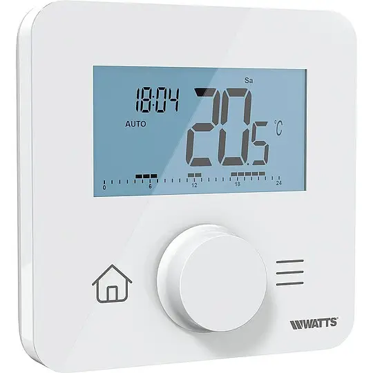 WATTS Funkthermostat BT-DP03-RF - Wandmontage und Tischaufstellung mit Standhalter Nur Heute