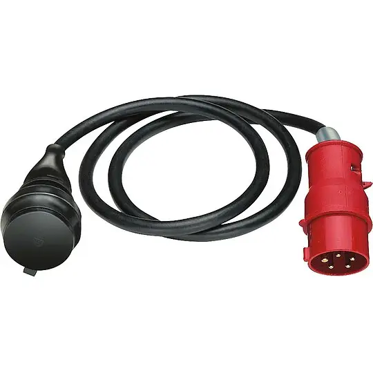Adapter Leitung IP44, Schwarz - Länge 1,5m Sichere Zahlung