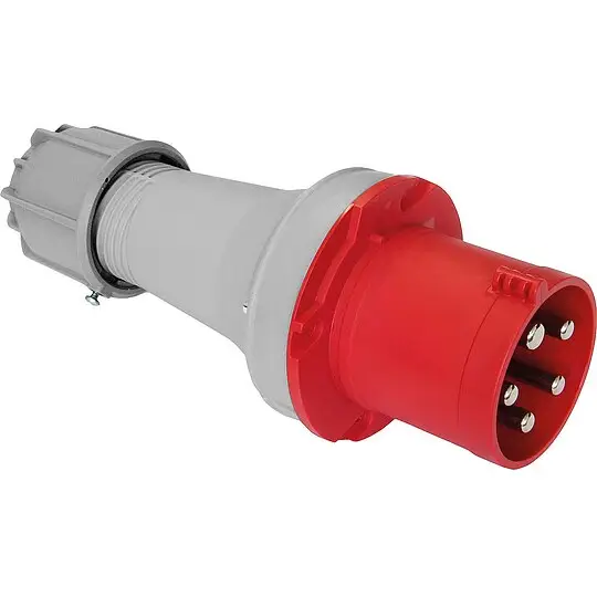 CEE-Stecker Power Twist IP44, 400V, 63A - rot/grau Neuheit